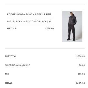 Men's Canada Goose Lodge Hoody Black Label Camo - XL